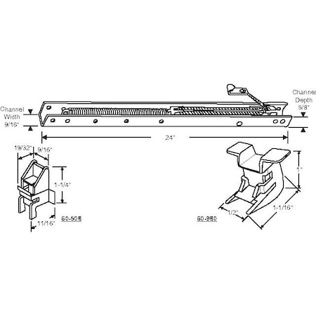 Strybuc 24in Window Channel Balance 60-234-26